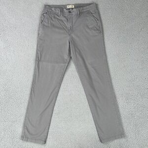Devil-Dog Chino Pants Men 34x32 Grey Performance Slim Performance Stretch